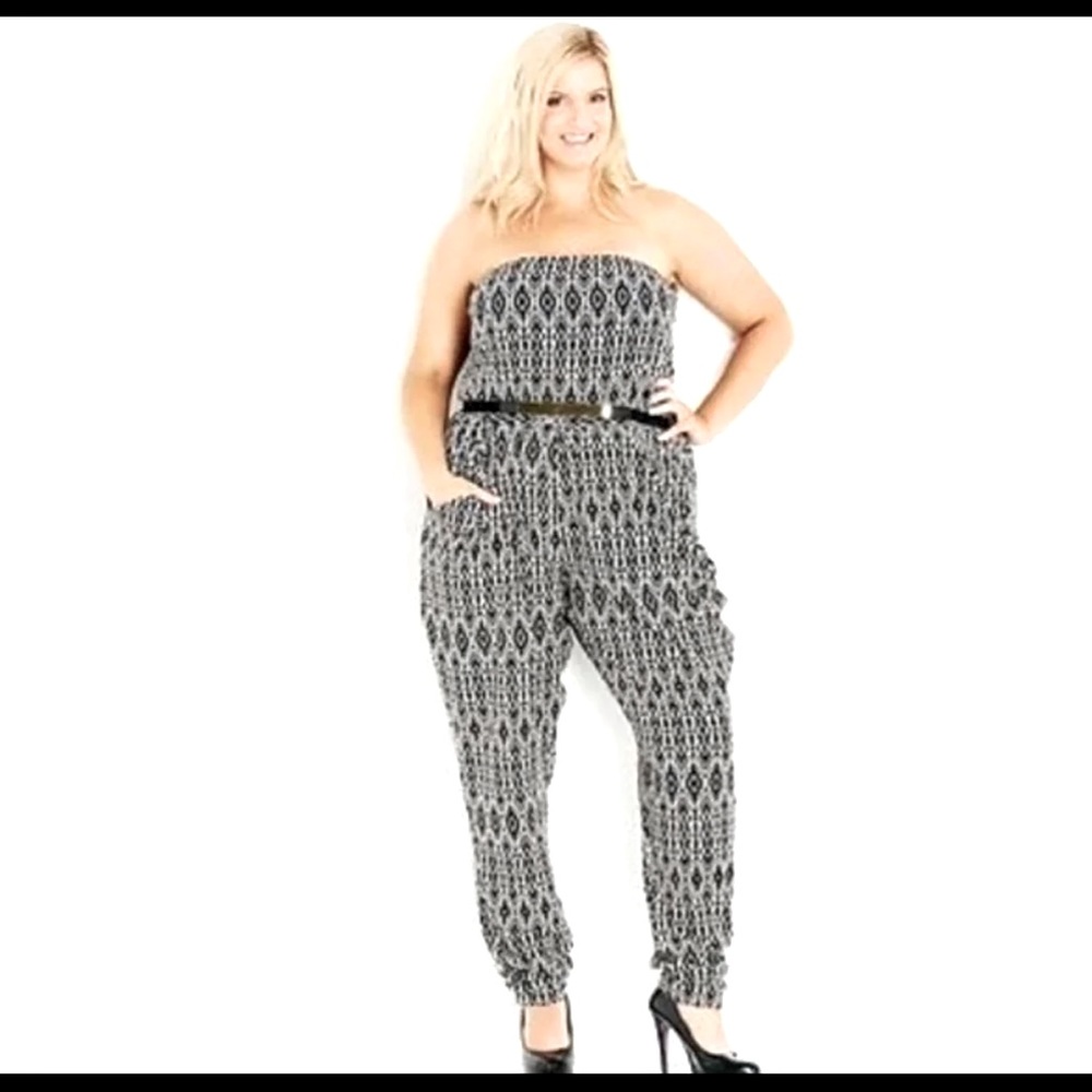 City Chic Plus Size Tribal Jumper